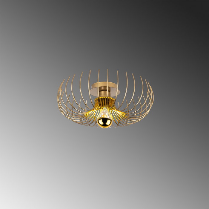 Opviq Karsortel - N-641-1 Lámpara de araña dorada